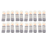 20pcs Cat Paw Furniture Leg Socks Double Thickened Knitting Chair Leg Floor Protectors for Office Home Dark Grey Stripe
