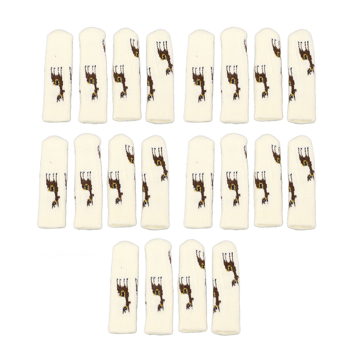 20Pcs Chair Leg Floor Protectors Furniture Socks Knitting Double Thickening Elastic Chair Leg Protectors Fits All Leg Shapes