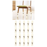 20Pcs Chair Leg Floor Protectors Furniture Socks Knitting Double Thickening Elastic Chair Leg Protectors Fits All Leg Shapes