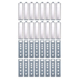 16pcs Push Open Latch Heavy Duty Stainless Steel Push Release Latch for Cabinet Closet Door Drawer - Front View