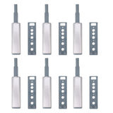 16pcs Push Open Latch Heavy Duty Stainless Steel Push Release Latch for Cabinet Closet Door Drawer