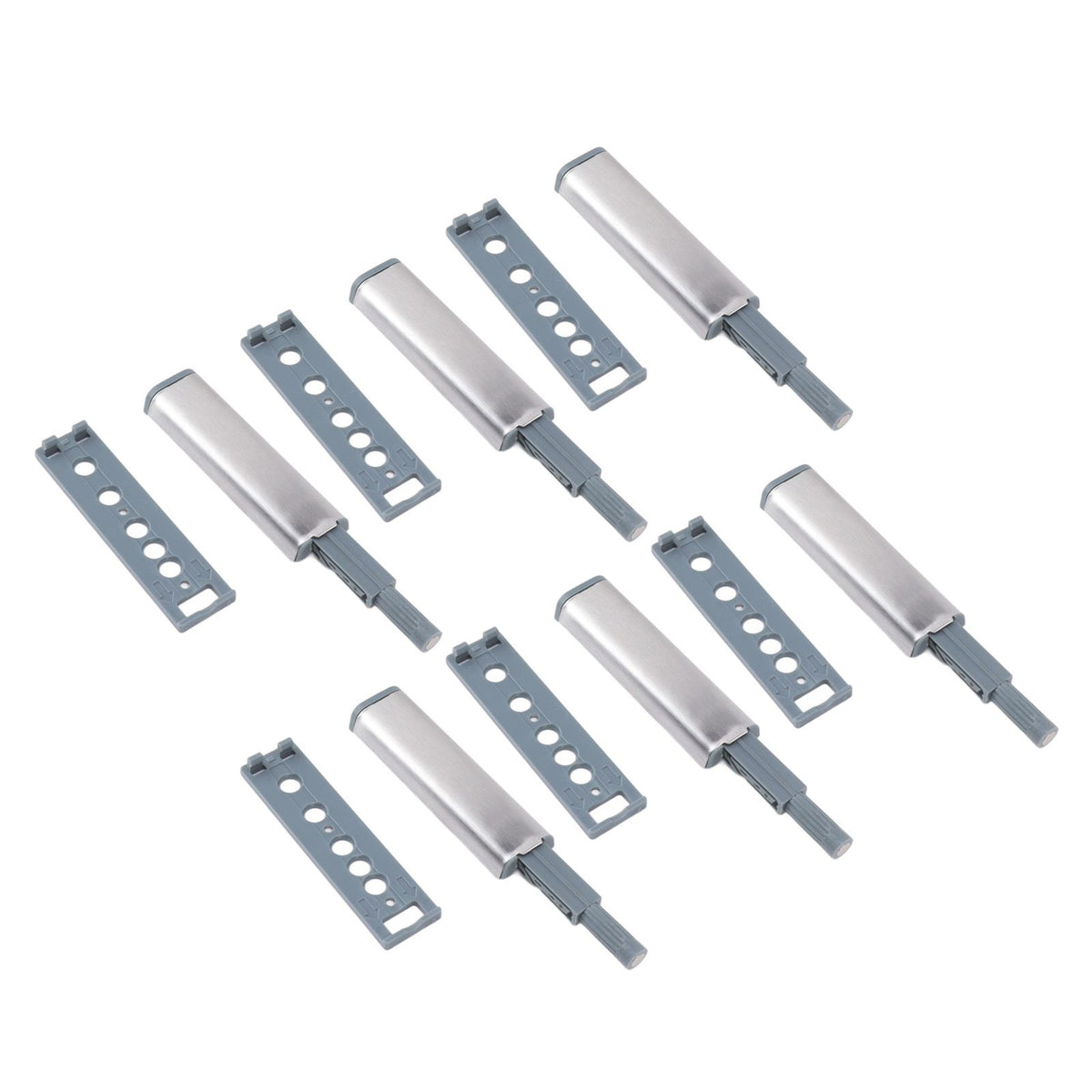 16pcs Push Open Latch Heavy Duty Stainless Steel Push Release Latch for Cabinet Closet Door Drawer