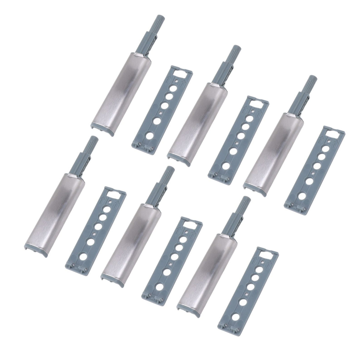 16pcs Push Open Latch Heavy Duty Stainless Steel Push Release Latch for Cabinet Closet Door Drawer