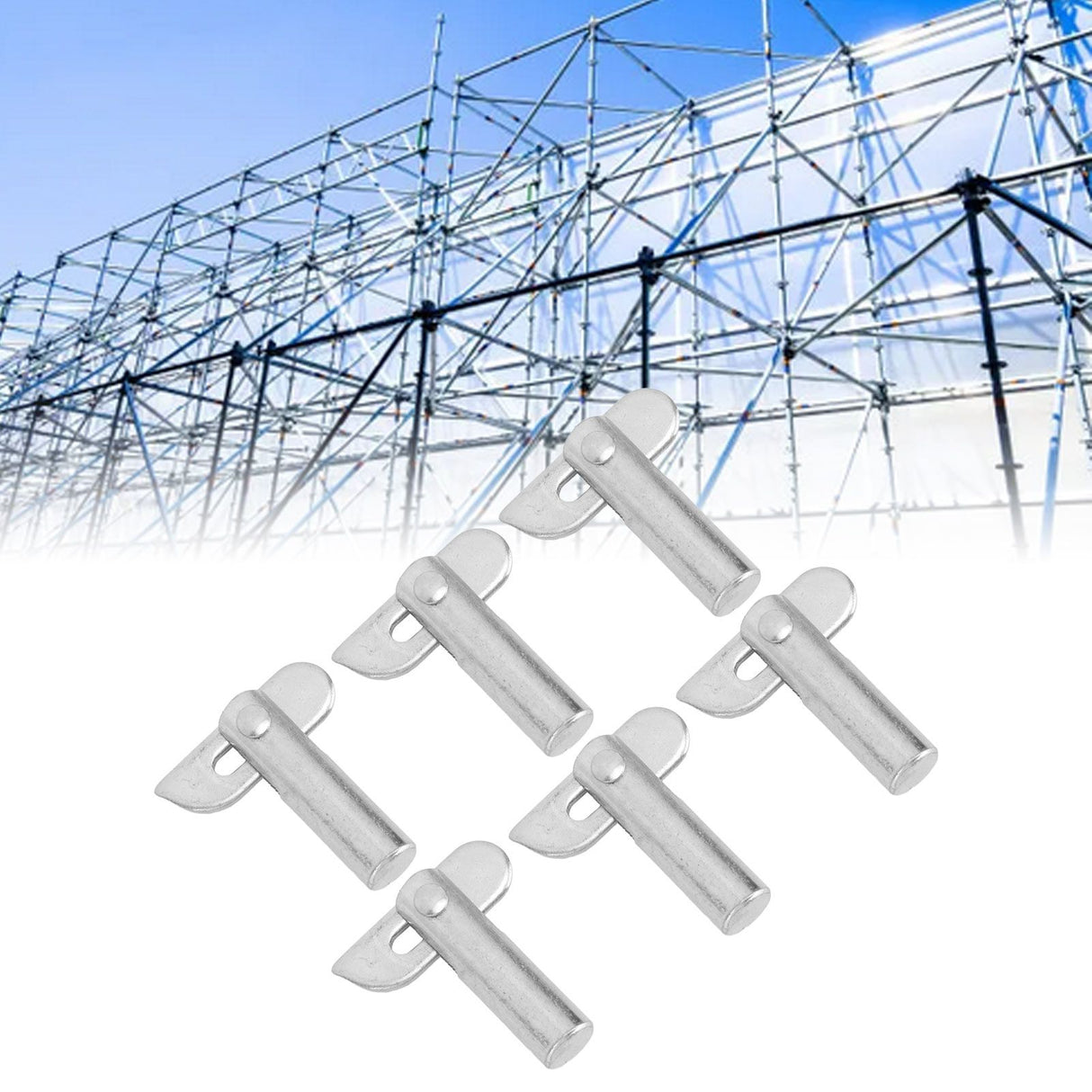 50Pcs Mobile Scaffolding Joint Connecter Point Bar Galvanized Scaffolding Locating Connecting Rod Pins Dowel