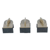 3PCS Sliding Window Locks Aluminum Alloy Safety Lock for Home Bedroom Bathroom Office Brown