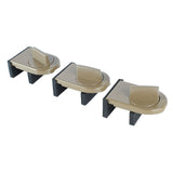 3PCS Sliding Window Locks Aluminum Alloy Safety Lock for Home Bedroom Bathroom Office Brown - Top-Down View