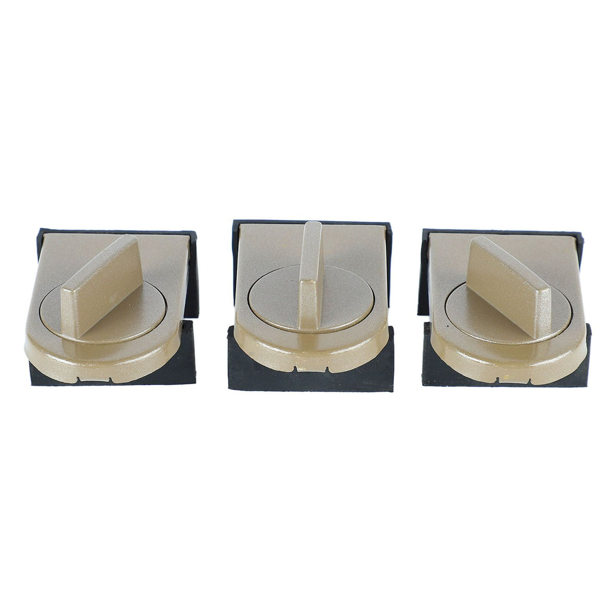 3PCS Sliding Window Locks Aluminum Alloy Safety Lock for Home Bedroom Bathroom Office Brown