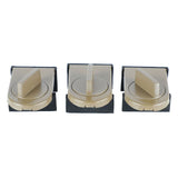 3PCS Sliding Window Locks Aluminum Alloy Safety Lock for Home Bedroom Bathroom Office Brown