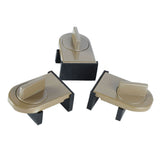 3PCS Sliding Window Locks Aluminum Alloy Safety Lock for Home Bedroom Bathroom Office Brown