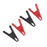 4Pcs Crocodile Clamps Good Conductivity Low Resistance Nickel Plated Crocodile Clips for Car School 1000V