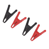 4Pcs Crocodile Clamps Good Conductivity Low Resistance Nickel Plated Crocodile Clips for Car School 1000V