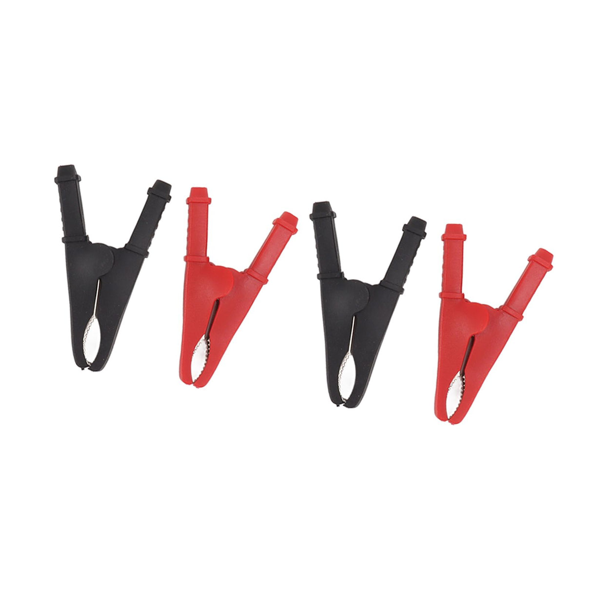 4Pcs Crocodile Clamps Good Conductivity Low Resistance Nickel Plated Crocodile Clips for Car School 1000V