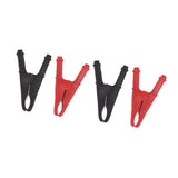 4Pcs Crocodile Clamps Good Conductivity Low Resistance Nickel Plated Crocodile Clips for Car School 1000V