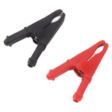 4Pcs Crocodile Clamps Good Conductivity Low Resistance Nickel Plated Crocodile Clips for Car School 1000V - Extra Image