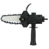 Chainsaw Attachment Electric Drill Modified To Chainsaw Attachment One Handed Electric Chain Saw for Wood Cutting 10.2cm / 4in
