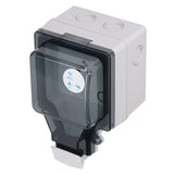 Outdoor Outlet WIFI IP66 Waterproof Socket With Timer for Patio Garden US Plug 110‑250V 16A 1 Port - Side View
