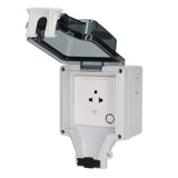 Outdoor Outlet WIFI IP66 Waterproof Socket With Timer for Patio Garden US Plug 110‑250V 16A 1 Port