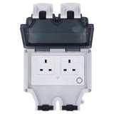 Wifi Smart Socket IP66 Waterproof Support Voice Control Timing 86 Type Outdoor Smart Outlet UK 110‑250V SNW 2S