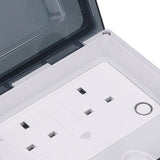 Wifi Smart Socket IP66 Waterproof Support Voice Control Timing 86 Type Outdoor Smart Outlet UK 110‑250V SNW 2S