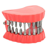 Denture Drill Bit Holder Denture Screwdriver Organizer 3D Sculpture Desk Decor 28 Holes Red With Bits - Front View