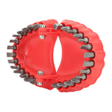 Denture Drill Bit Holder Denture Screwdriver Organizer 3D Sculpture Desk Decor 28 Holes Red With Bits