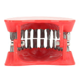 Denture Drill Bit Holder Denture Screwdriver Organizer 3D Sculpture Desk Decor 28 Holes Red With Bits