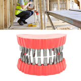 Denture Drill Bit Holder Denture Screwdriver Organizer 3D Sculpture Desk Decor 28 Holes Red With Bits - Extra Image