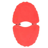 Denture Drill Bit Holder Denture Screwdriver Organizer 3D Sculpture Desk Decor 28 Holes Red With Bits