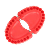 Denture Drill Bit Holder Denture Screwdriver Organizer 3D Sculpture Desk Decor 28 Holes Red Without Bits - 45-Degree Angle