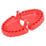 Denture Drill Bit Holder Denture Screwdriver Organizer 3D Sculpture Desk Decor 28 Holes Red Without Bits - Extra Image