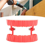 Denture Drill Bit Holder Denture Screwdriver Organizer 3D Sculpture Desk Decor 28 Holes Red Without Bits - Extra Image