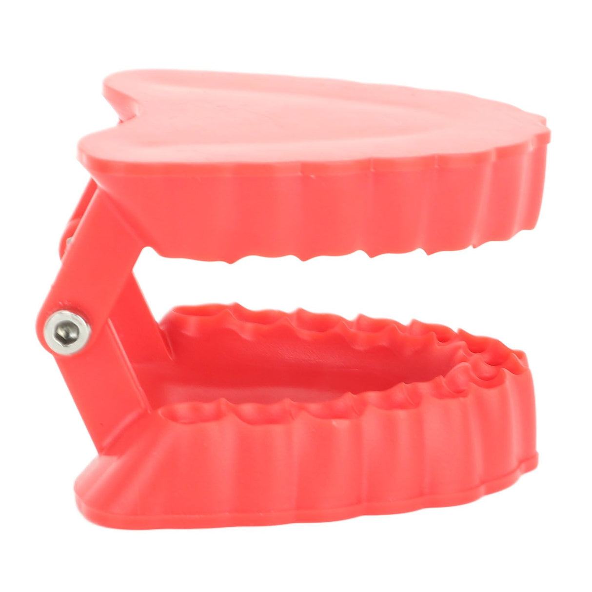 Denture Drill Bit Holder Denture Screwdriver Organizer 3D Sculpture Desk Decor 28 Holes Red Without Bits