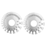 2pcs Stainless Steel Thickness Gauges Professional Standard Metal Sheets Welding Thickness Gauge Type 2 - Side View