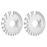 2pcs Stainless Steel Thickness Gauges Professional Standard Metal Sheets Welding Thickness Gauge Type 2