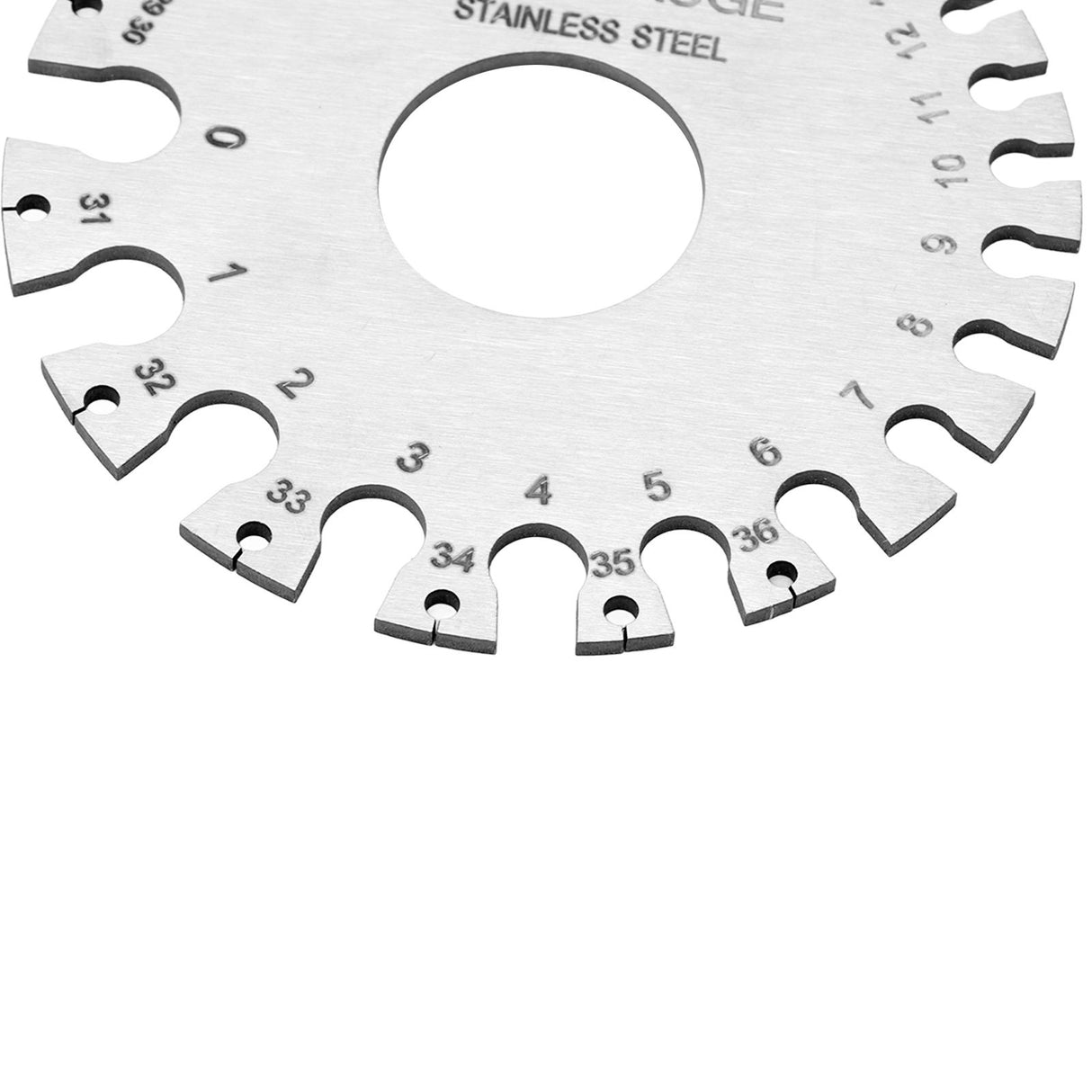 2pcs Stainless Steel Thickness Gauges Professional Standard Metal Sheets Welding Thickness Gauge Type 2