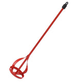 Paint Mixer Bit Steel Hex Rod Power Tool Resin Mixer Bit Replacement for Grout Mortar - Rear View