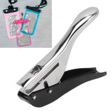 Hole Punch 8mm Steel Accurate Positioning Slip Resistant Mini Portable Hole Punching Plier 8mm / 0.3in Sealing Skin Punching Pliers, 2.8x8mm / 0.1x0.3in Countersink Drill