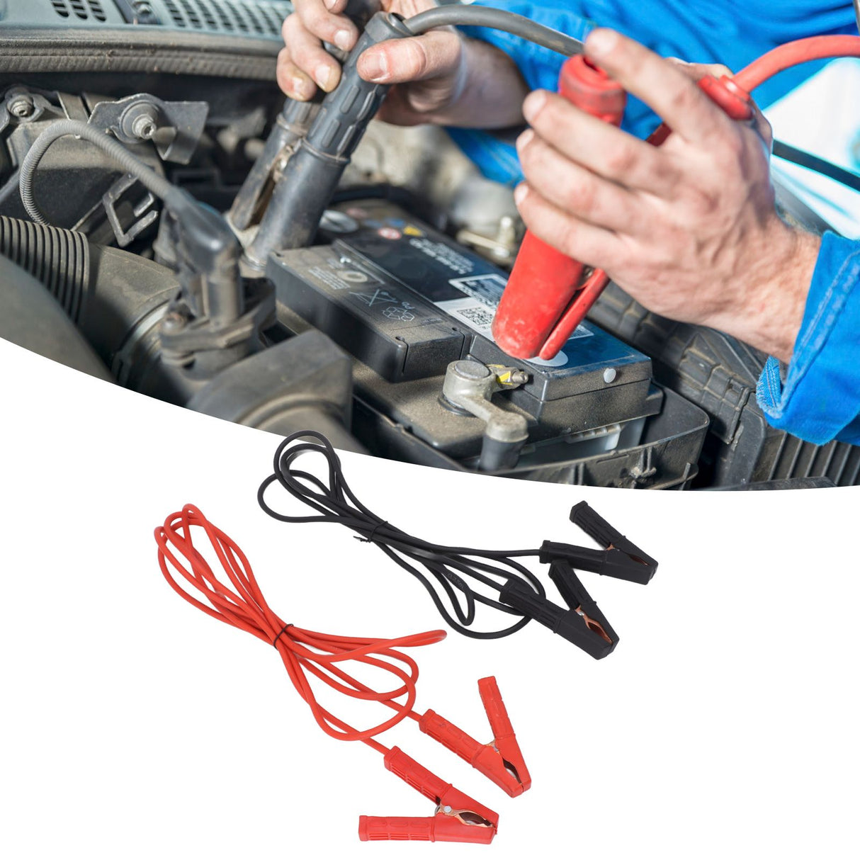 Automotive Jumper Cable Durable Heavy Duty Automotive Booster Cable Portable Quick Connect Jumper Cables for Home Outdoors 4m