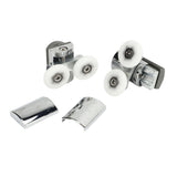 23mm Sliding Door Pulley Bathroom Closet Glass Door Hanging Swing Wheel Upper Lower Roller Kit - Top-Down View