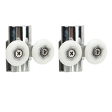 23mm Sliding Door Pulley Bathroom Closet Glass Door Hanging Swing Wheel Upper Lower Roller Kit - 45-Degree Angle