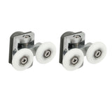 23mm Sliding Door Pulley Bathroom Closet Glass Door Hanging Swing Wheel Upper Lower Roller Kit - Low Angle
