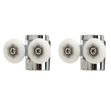 23mm Sliding Door Pulley Bathroom Closet Glass Door Hanging Swing Wheel Upper Lower Roller Kit