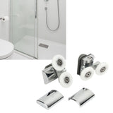 23mm Sliding Door Pulley Bathroom Closet Glass Door Hanging Swing Wheel Upper Lower Roller Kit - Extra Image
