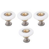 4 Set Shower Door Rollers Runners Wheels Bathroom Glass Door Rollers Runners Pulleys Wheels Replacement Part 25mm