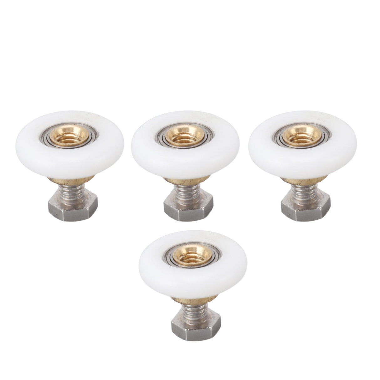 4 Set Shower Door Rollers Runners Wheels Bathroom Glass Door Rollers Runners Pulleys Wheels Replacement Part 25mm