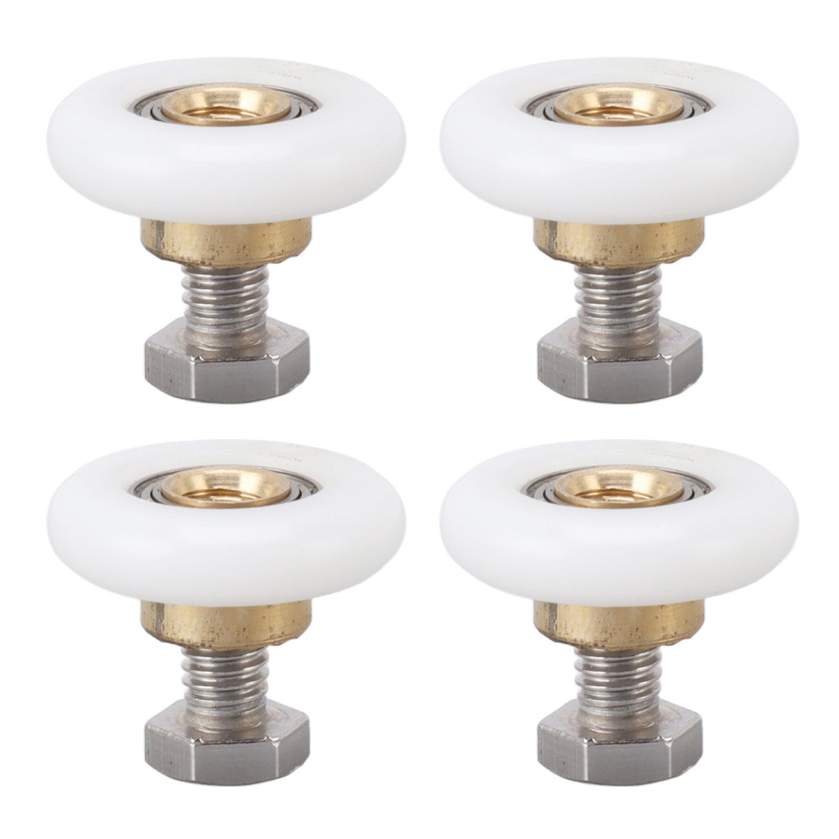 4 Set Shower Door Rollers Runners Wheels Bathroom Glass Door Rollers Runners Pulleys Wheels Replacement Part 25mm