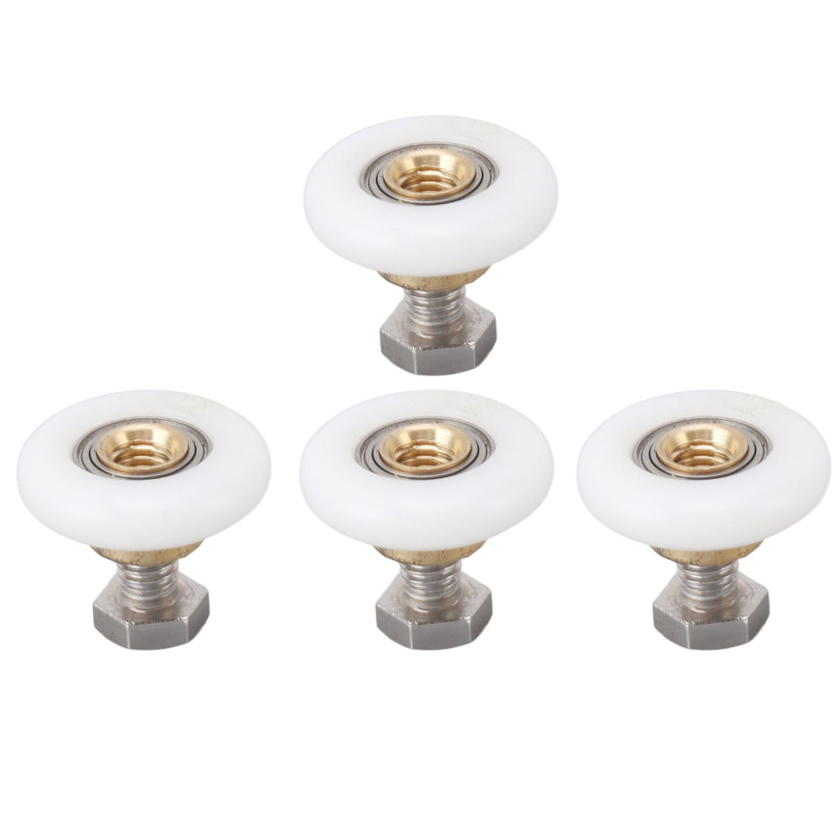 4 Set Shower Door Rollers Runners Wheels Bathroom Glass Door Rollers Runners Pulleys Wheels Replacement Part 27mm