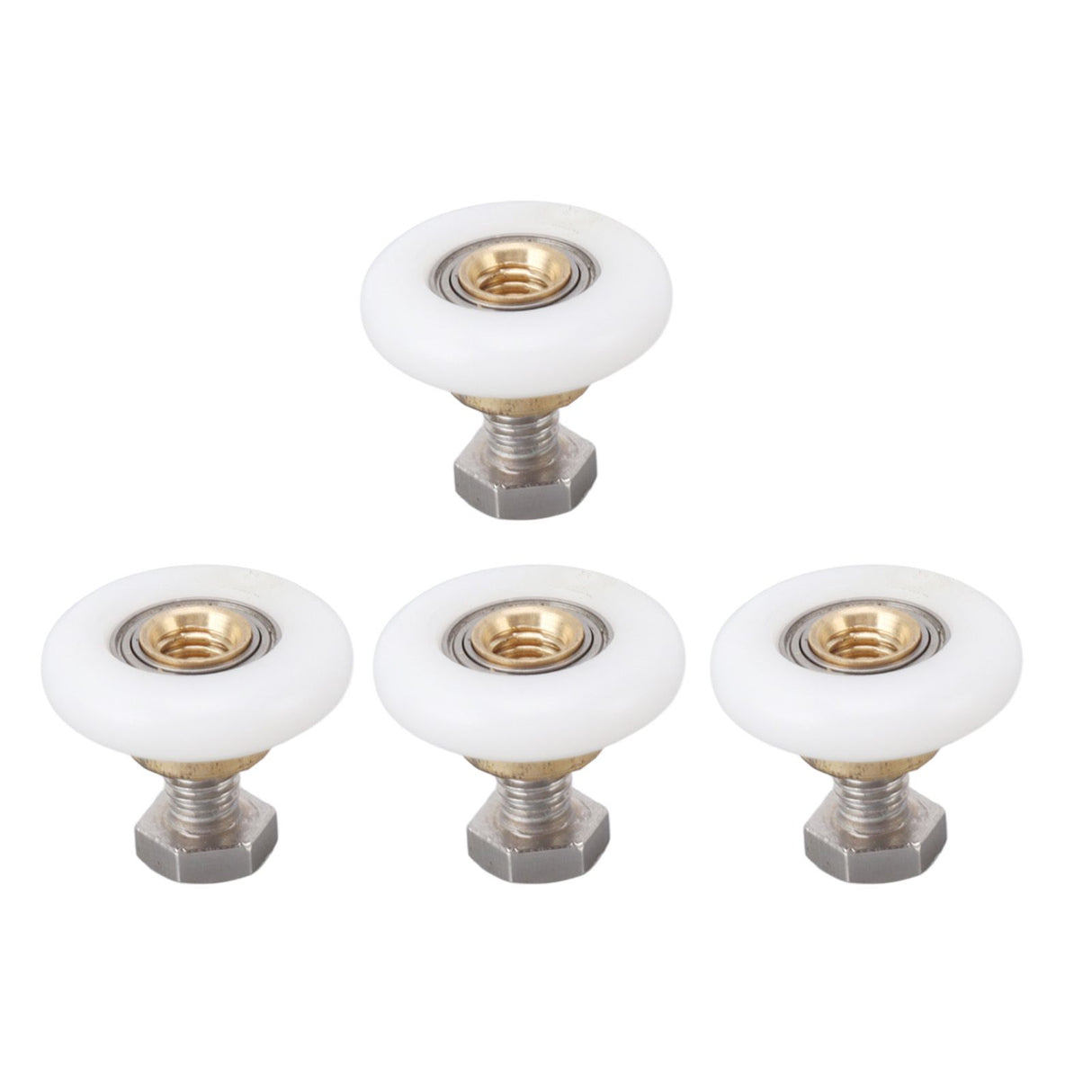 4 Set Shower Door Rollers Runners Wheels Bathroom Glass Door Rollers Runners Pulleys Wheels Replacement Part 27mm