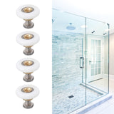 4 Set Shower Door Rollers Runners Wheels Bathroom Glass Door Rollers Runners Pulleys Wheels Replacement Part 27mm