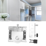 Wardrobe Pulley Furniture Roller Wheels Anti Derailment Cam Door Shifter Pulley for Closet Doors Cabinet Doors Large